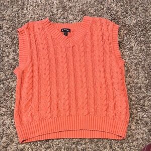 Art Class| Target| Coral Cable Knit Vest